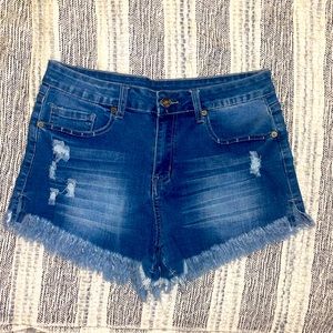 Blue Jean Shorts. Size Large (12/14)